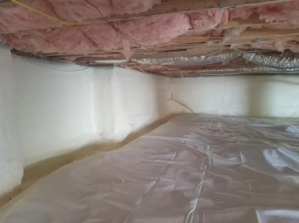 Crawl space encapsulation with closed-cell spray foam for Attic Insulation in Miles City