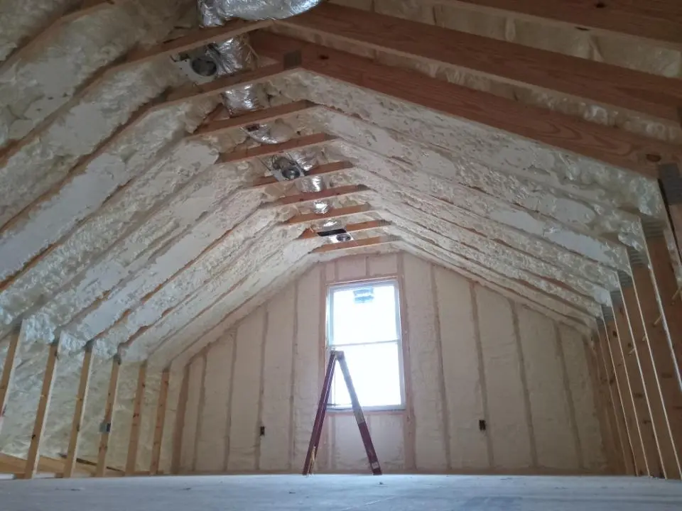 Spray foam roofing application for Crawl Space Insulation project in Miles City
